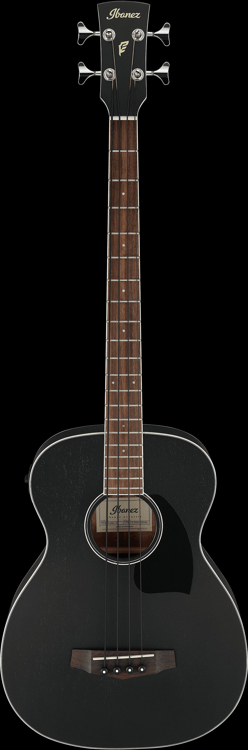 Ibanez PCBE14MH Acoustic Electric Bass Guitar - Weathered Black