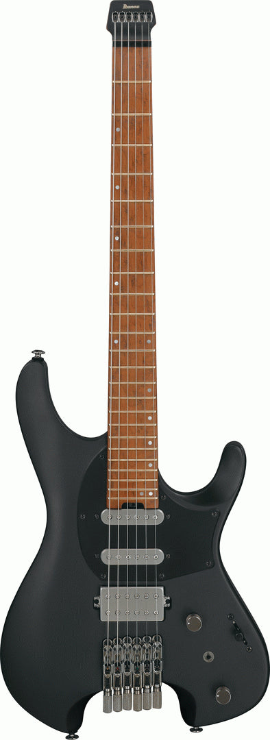 Ibanez Premium Quest Series Q54 Headless Guitar - Black Flat