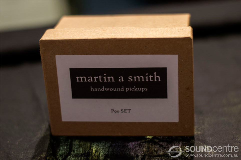 Martin A Smith Hand Wound Soapbar P90 Pickup Set - Black Covers