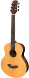 Martinez MTT-7-NGL Solid Spruce Top Mini Acoustic-Electric Guitar