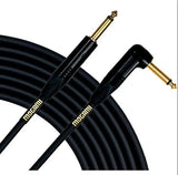 Mogami 18 Foot Gold Straight To Right Angle Instrument Cable