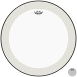 Remo 22 Inch Powerstroke P4 Clear Bass Drum Head With Falam Patch