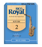 Rico Royal Alto Saxophone 2.0 Reeds - 10 Pack