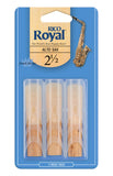 Rico Royal Alto Saxophone 2.5 Reeds - 3 Pack