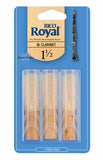 Rico Royal Bb Clarinet 1.5 Reeds - 3 Pack
