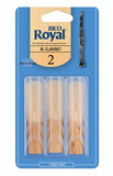 Rico Royal Bb Clarinet 2.0 Reeds - 3 Pack