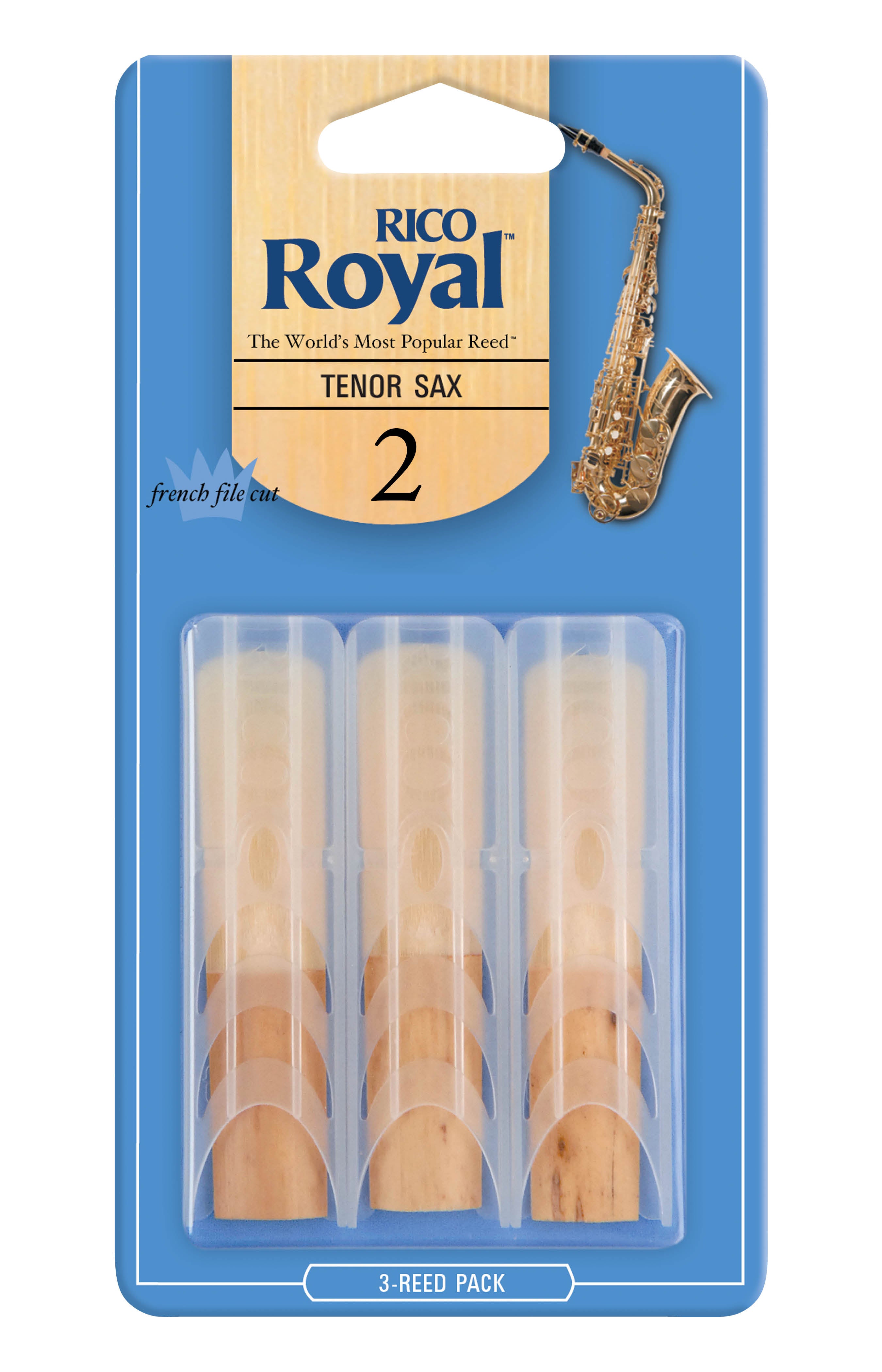 Rico Royal Tenor Saxophone 2.0 Reeds - 3 Pack