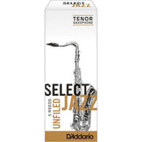 Rico Select Jazz Unfiled Tenor Saxophone Reeds - 5 Pack