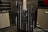 Schecter Synyster Custom - Gloss Black With Silver Pin Stripes