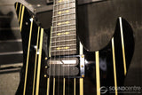 Schecter Synyster Custom-S - Gloss Black With Gold Pin Stripes