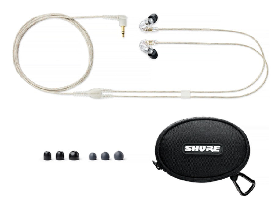 Shure SE215-CL Sound Isolating In-Ear Earphones - Clear