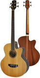 Timberidge TR-4 Series Acoustic Bass Guitar - Natural Satin
