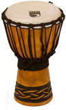 Toca Percussion Origins Series Rope Tuned Wood 7 Inch Djembe - Celtic Knot