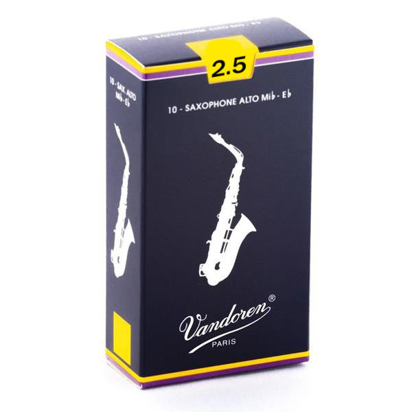 Vandoren Traditional Alto Saxophone Reeds - 10 Pack
