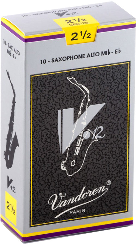 Vandoren V.12 Alto Saxophone Reeds - 10 Pack