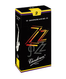 Vandoren ZZ  Jazz Alto Saxophone Reeds - 10 Pack