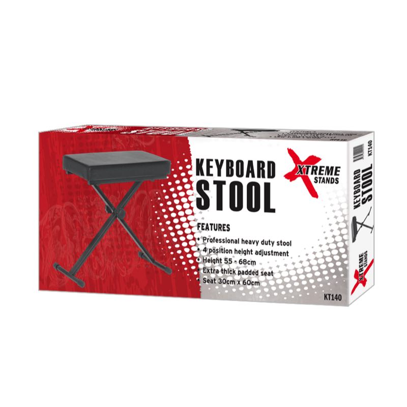Xtreme KT140 Height Adjustable Keyboard Stool Sound Centre